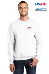 USAID English - Port & Company Men's Essential Fleece Crewneck Sweatshirt