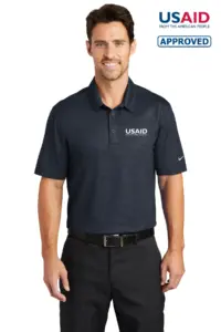 USAID English - Nike Golf Dri-FIT Embossed Tri-Blade Polo Shirt