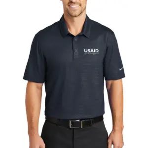 USAID English - Nike Golf Dri-FIT Embossed Tri-Blade Polo Shirt