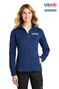 USAID English Eddie Bauer Ladies Full-Zip Heather Stretch Fleece Jacket