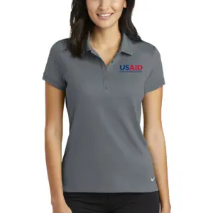 USAID English Nike Ladies Dri-FIT Solid Icon Pique Polo Shirt
