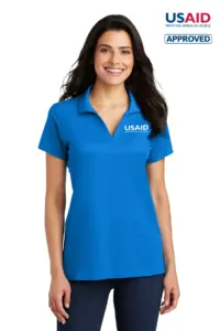 USAID English Port Authority Ladies Rapid Dry Mesh Polo Shirt