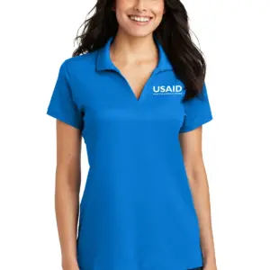 USAID English Port Authority Ladies Rapid Dry Mesh Polo Shirt
