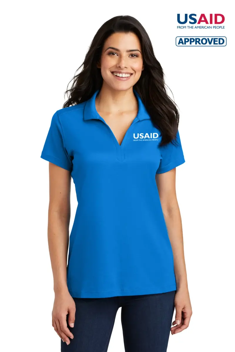 USAID English Port Authority Ladies Rapid Dry Mesh Polo Shirt