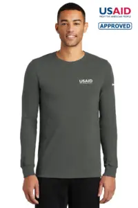 USAID English - Nike Men's Dri-FIT Cotton/Poly Long Sleeve Tee