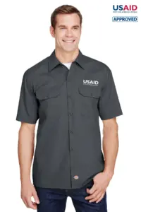 USAID English - Dickies Men's FLEX Short-Sleeve Twill Work Shirt