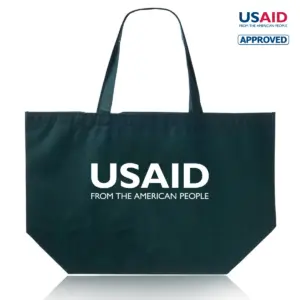 USAID English - Budget Non-Woven Shopper Tote Bags (20""x13"")