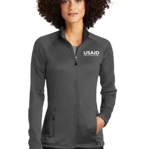 USAID English Eddie Bauer Ladies Smooth Fleece Full-Zip Sweater