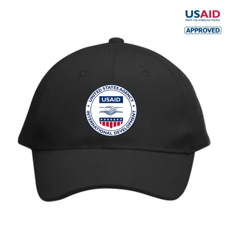 USAID English - 6 Panel Buckle Baseball Caps (Patch)