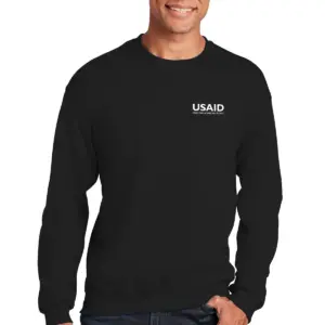 USAID English - Gildan Men's Heavy Blend Crewneck Sweatshirt