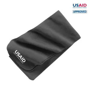 USAID English - Embroidered Port Authority Extra Long Fleece Scarf