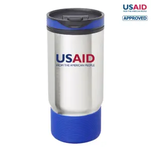 USAID English - Oxford 17oz. Ribbed Travel Mugs