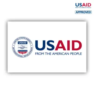 USAID English Rectangle Label/ Stickers (4.25""x2.75"")