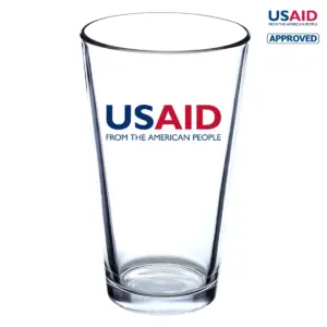 USAID English - 16 Oz. Pint Glasses