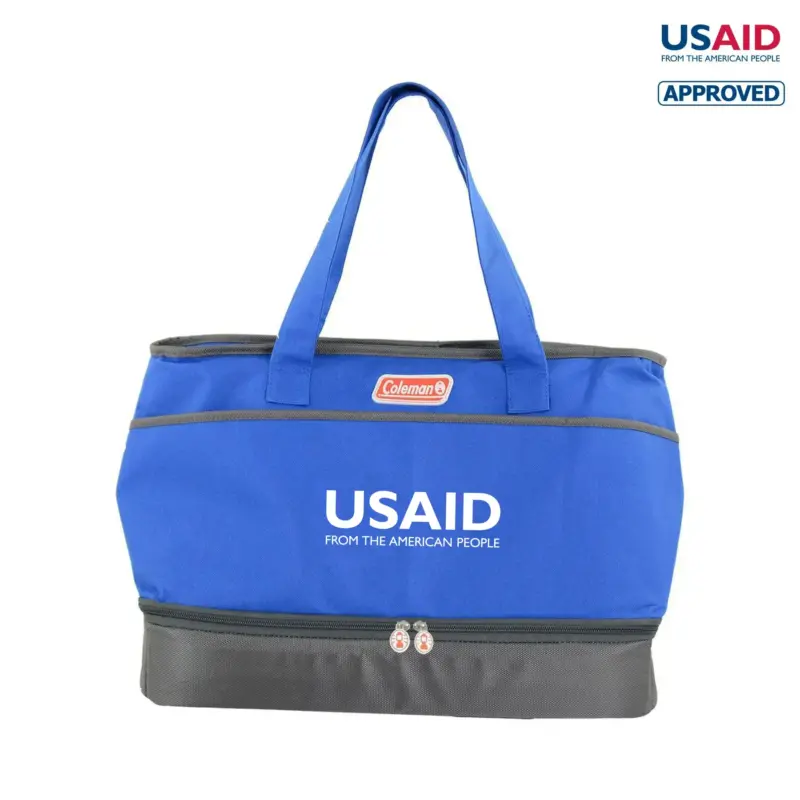 usaid english coleman® dual compartment cooler