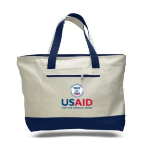 usaid english accent tote 18″x14″