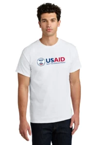 usaid english gildan® men's heavy cotton™ 100% cotton t shirt