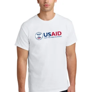 usaid english gildan® men's heavy cotton™ 100% cotton t shirt