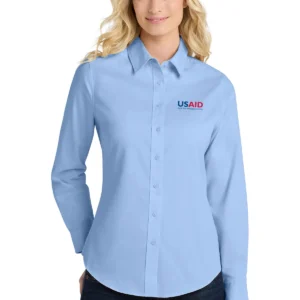 usaid english – port authority® women's long sleeve easy care shirt
