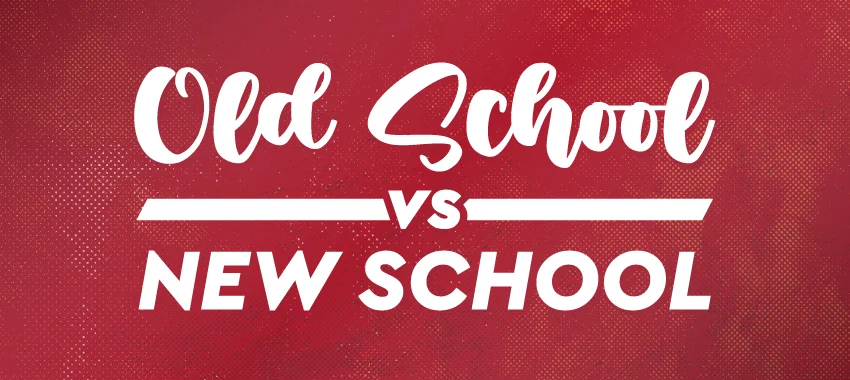 old school vs new school promo products