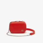 Women’s Lacoste Top Grain Leather Square Shoulder Bag