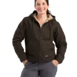 Women's Sherpa Lined Duck Hooded Jacket