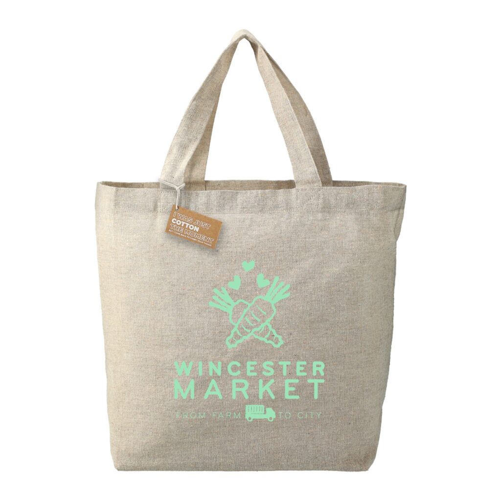 recycled 5oz cotton twill grocery tote