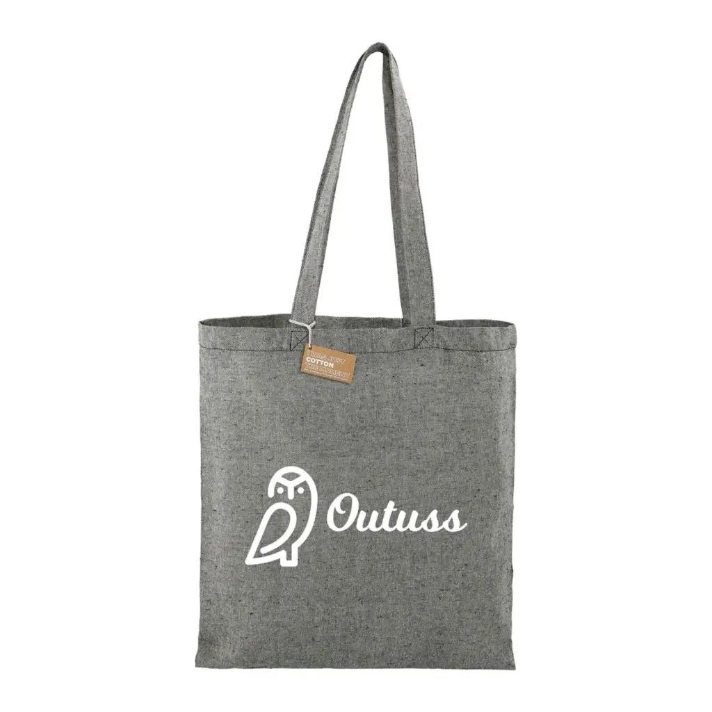 eco friendly 5oz recycled cotton twill tote bag