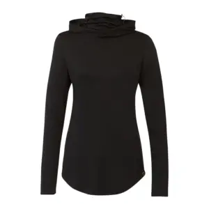 women's SIRA eco performance knit lightweight hoodie with neck gaiter