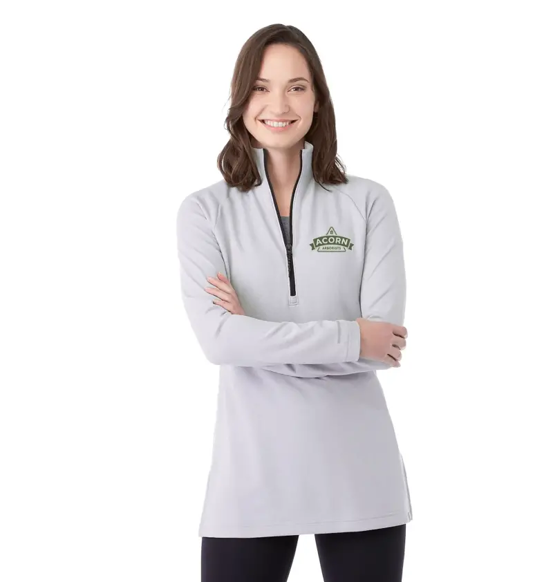 women asgard eco knit half zip