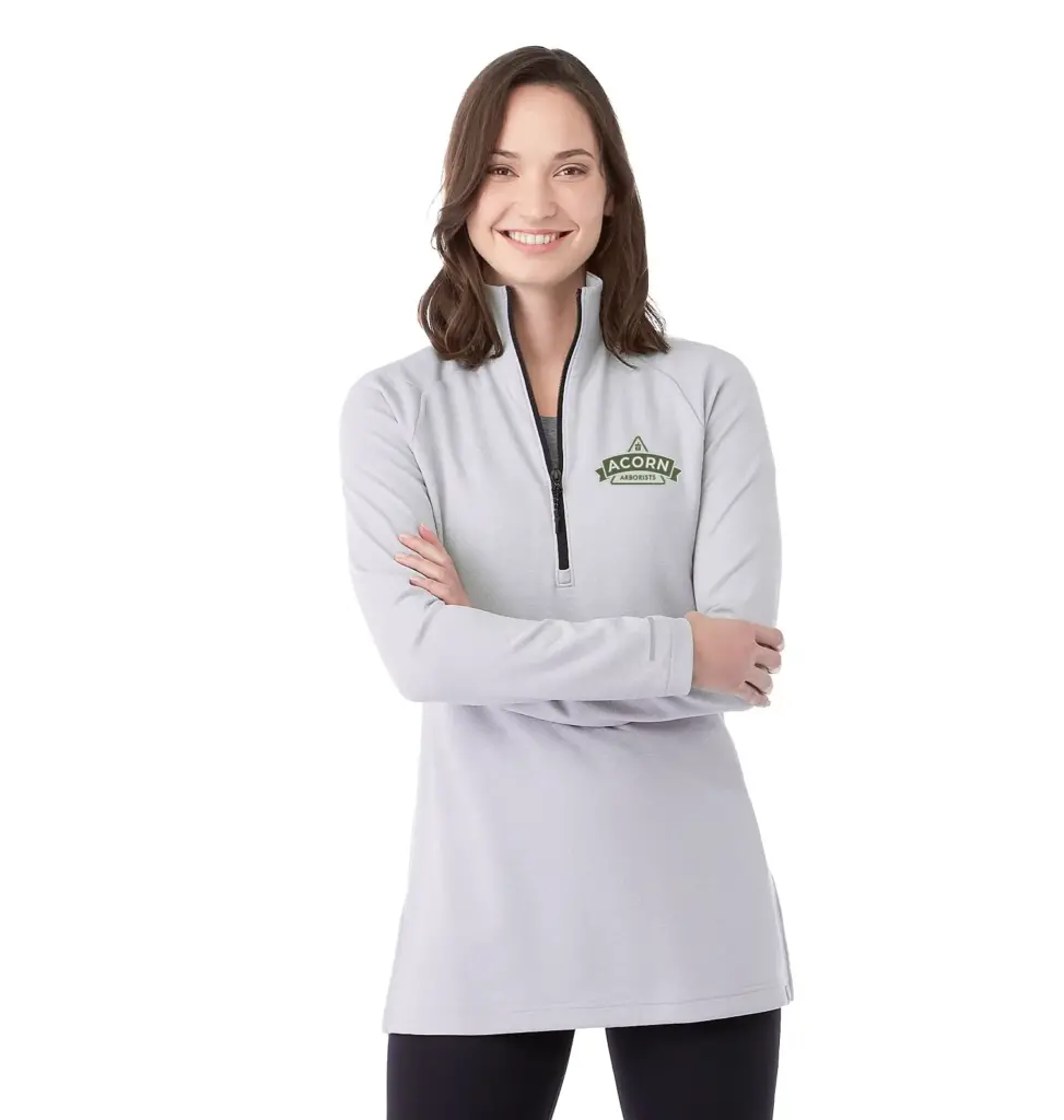 women asgard eco knit half zip