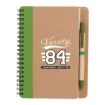 eco-friendly spiral notebook with pen