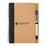 eco-friendly spiral notebook with pen