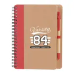 eco-friendly spiral notebook with pen