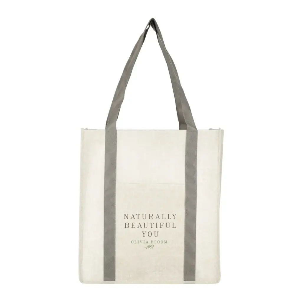 pluto recycled non-woven small grocery tote