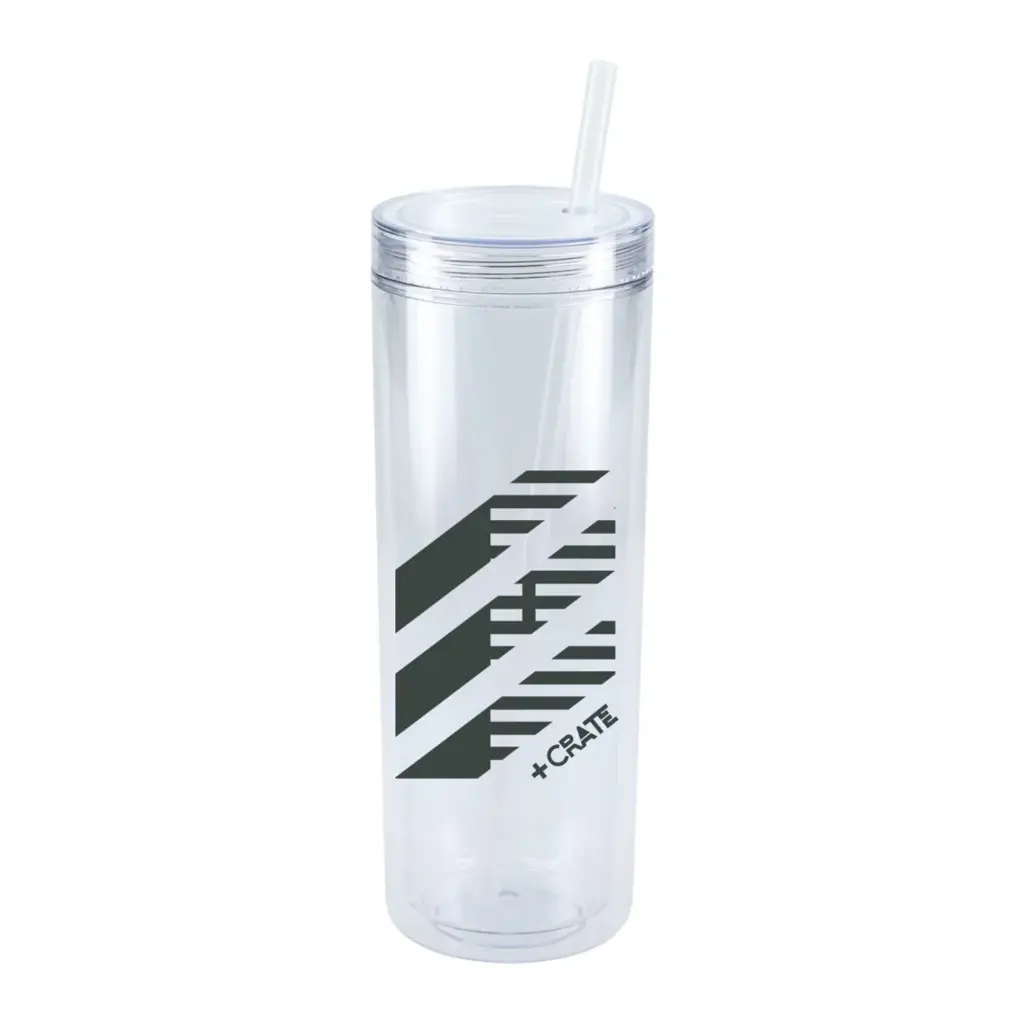 chroma recycled acrylic skinny tumbler