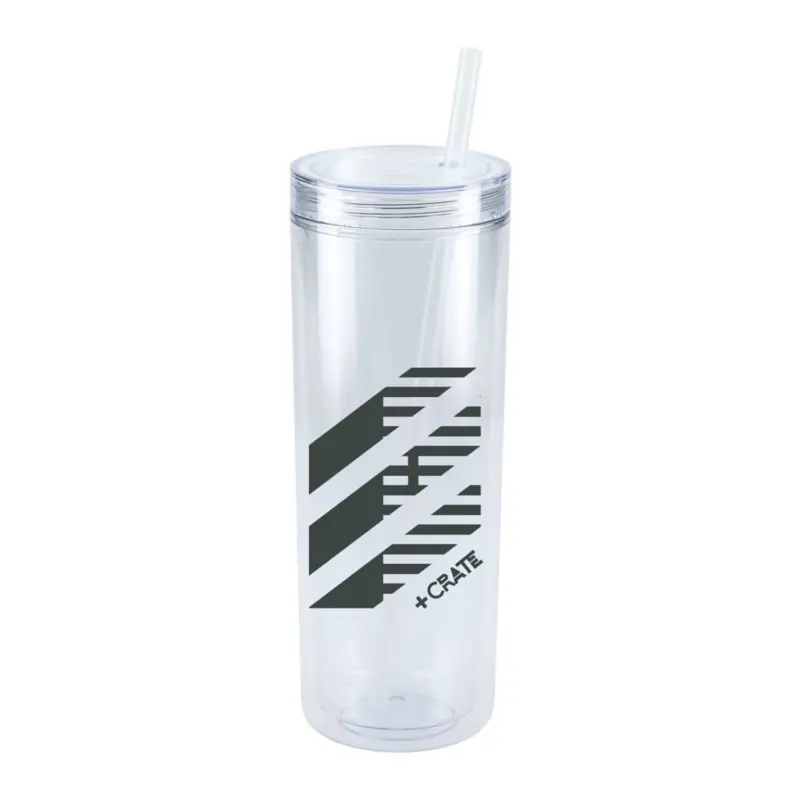 chroma recycled acrylic skinny tumbler