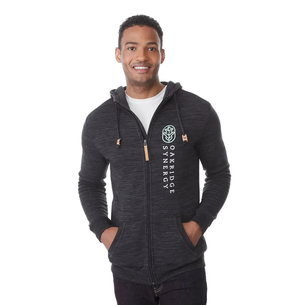 men tentree space dye full zip fleece hoodie