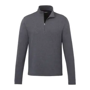 men rigi eco knit quarter zip