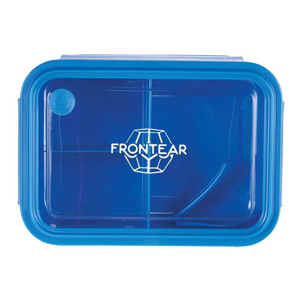 three compartment food storage bento box