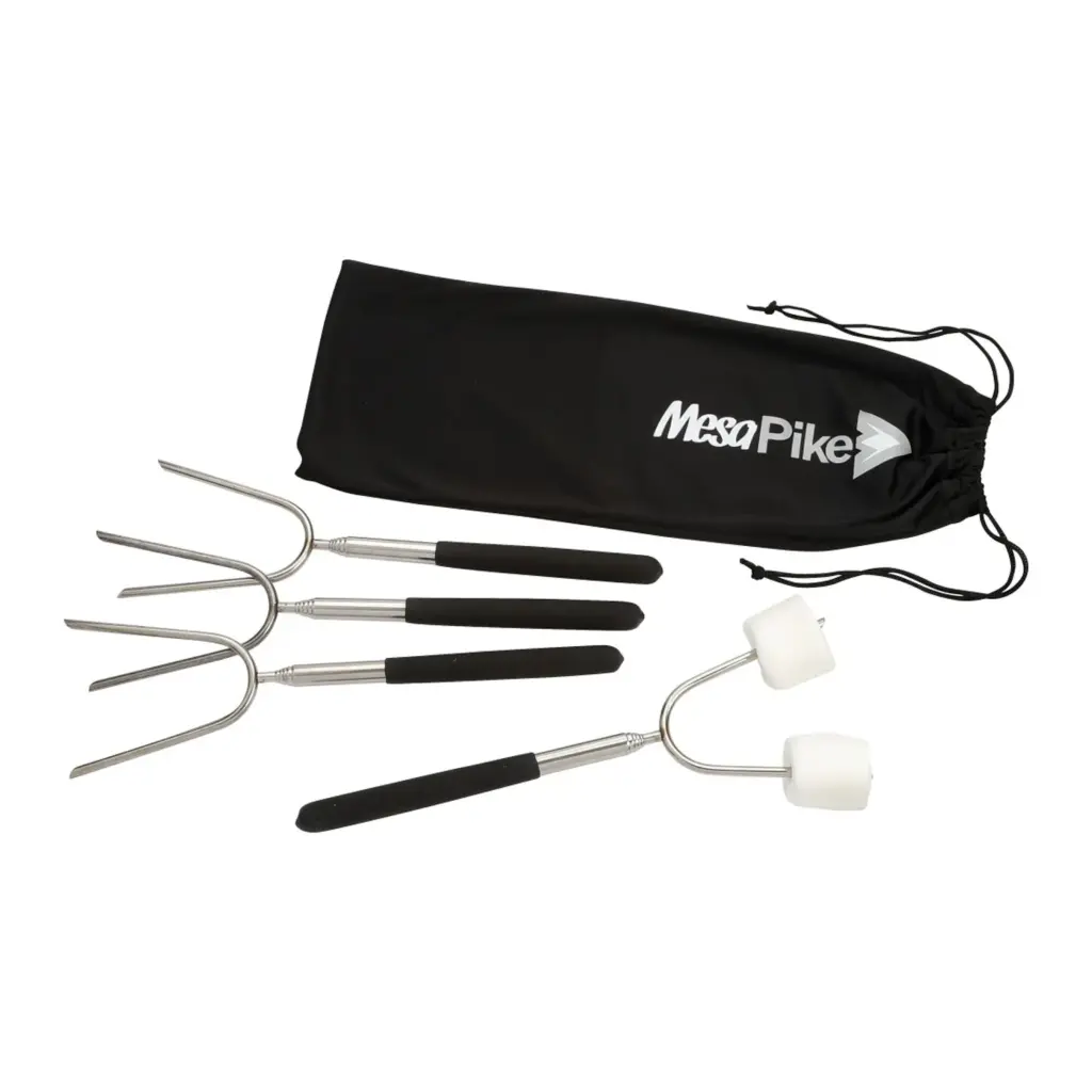 extendable 34" roasting sticks with carrying case