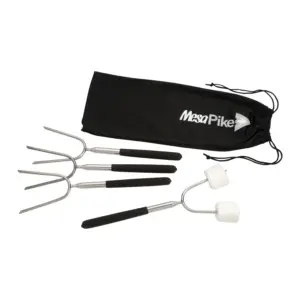 extendable 34" roasting sticks with carrying case