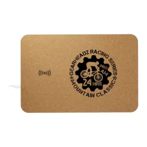 cork fast wireless charging mouse pad