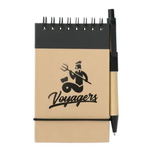 5" x 4" fsc® mix recycled jotter with pen
