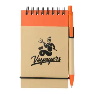 5" x 4" fsc® mix recycled jotter with pen