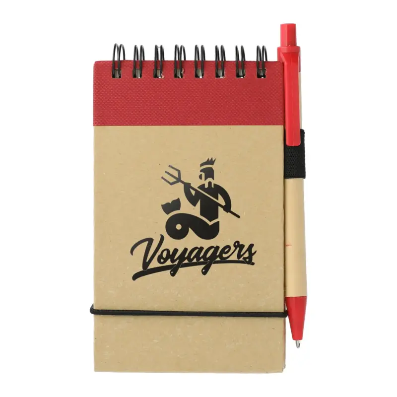 5" x 4" fsc® mix recycled jotter with pen