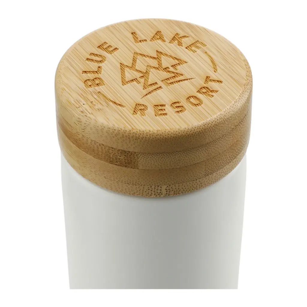 arlo ceramic tumbler with bamboo lid 11oz