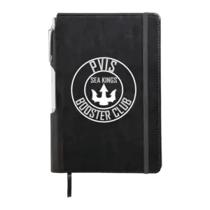 6" x 8.5" FSC® mix viola bound notebook with pen
