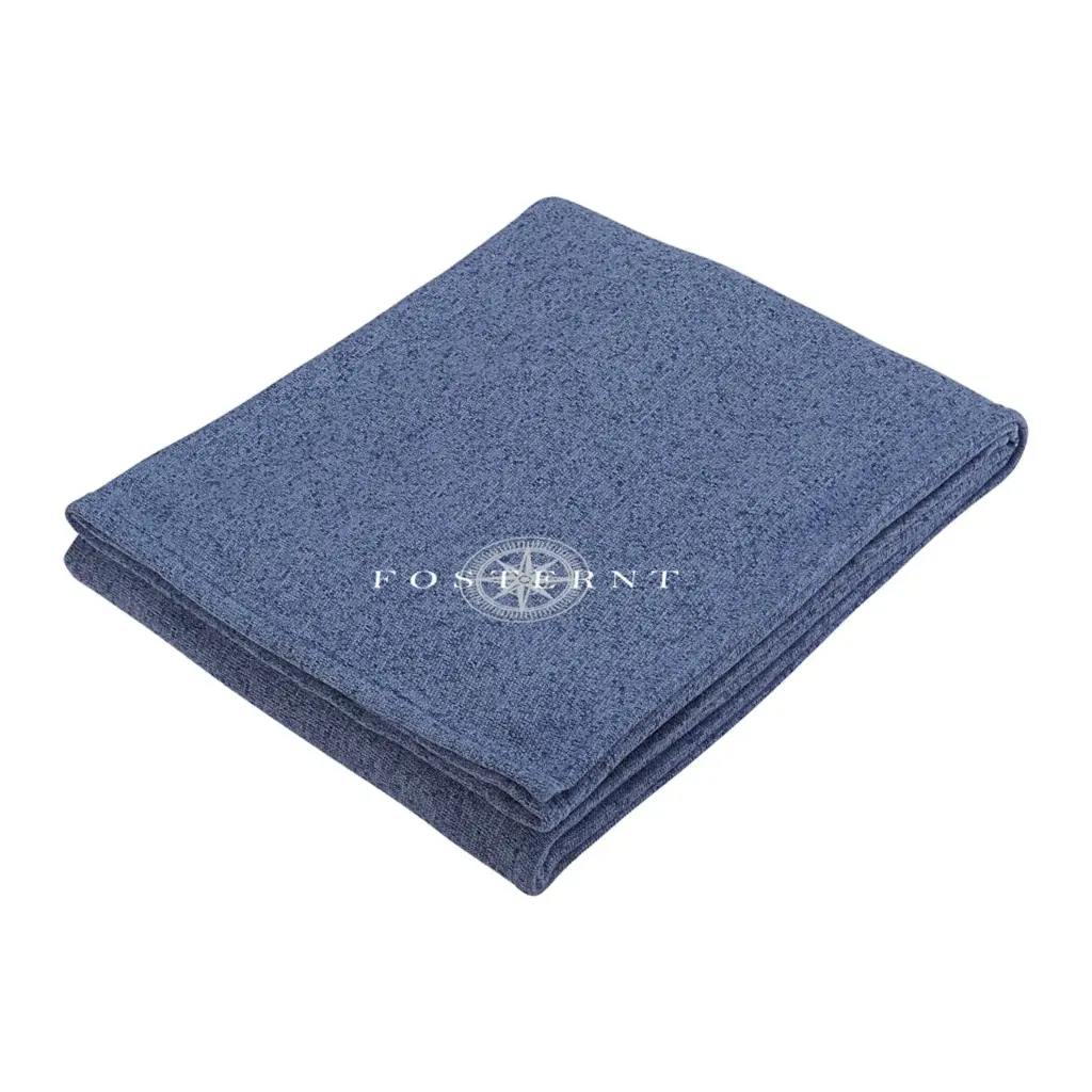 heathered fleece throw blanket 50" x 60" unfolded
