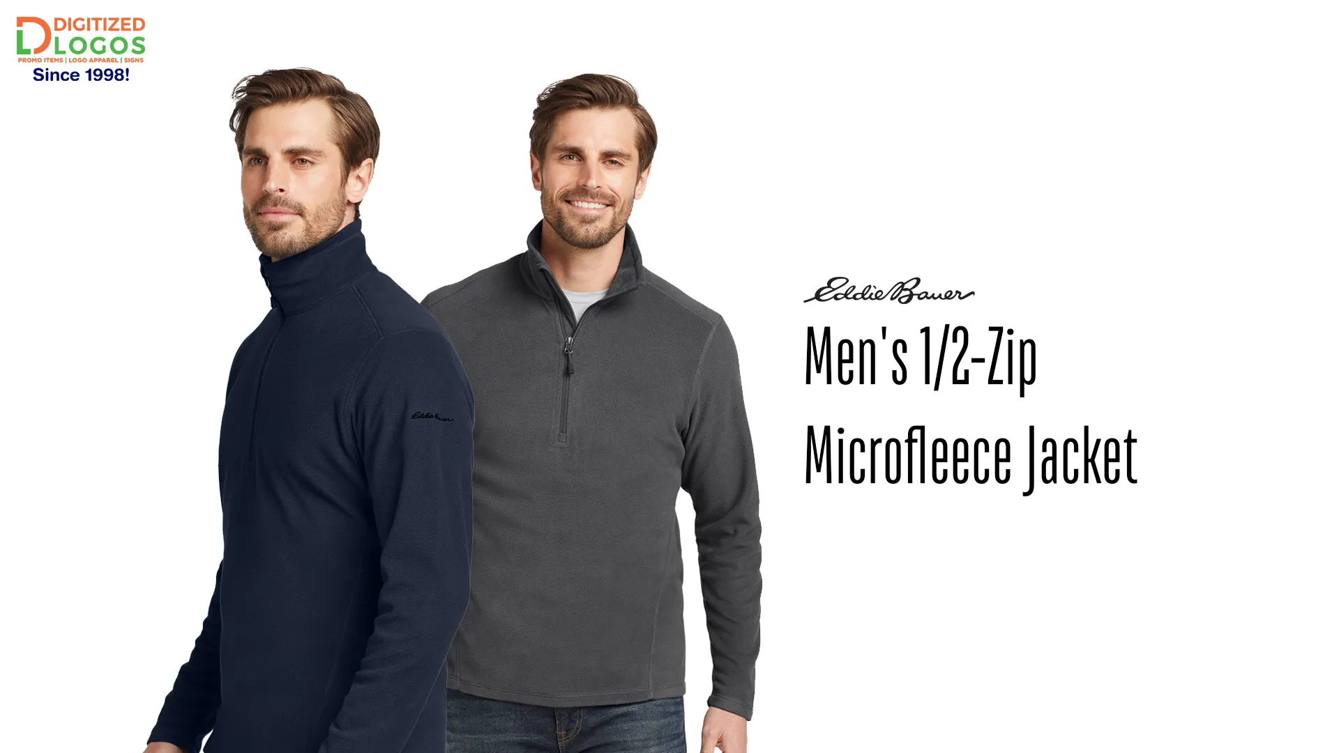 eddie bauer® men's 1 2 zip microfleece jacket